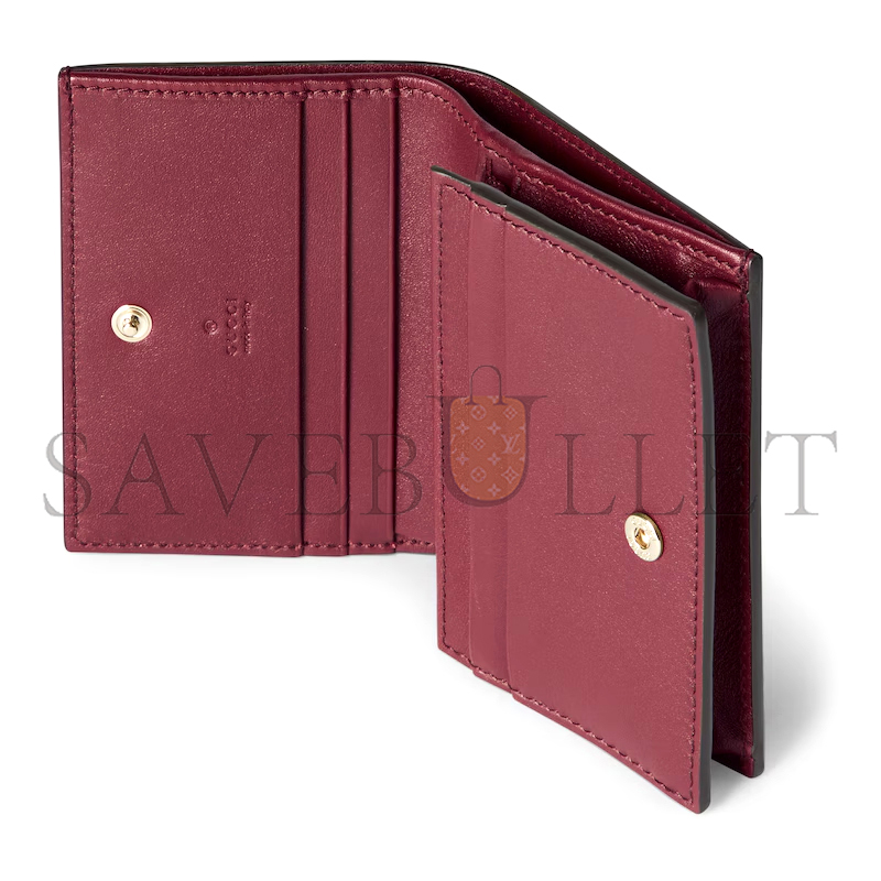 GUCCI GG EMBLEM SMALL WALLET 847207 (11*8.5*3cm)